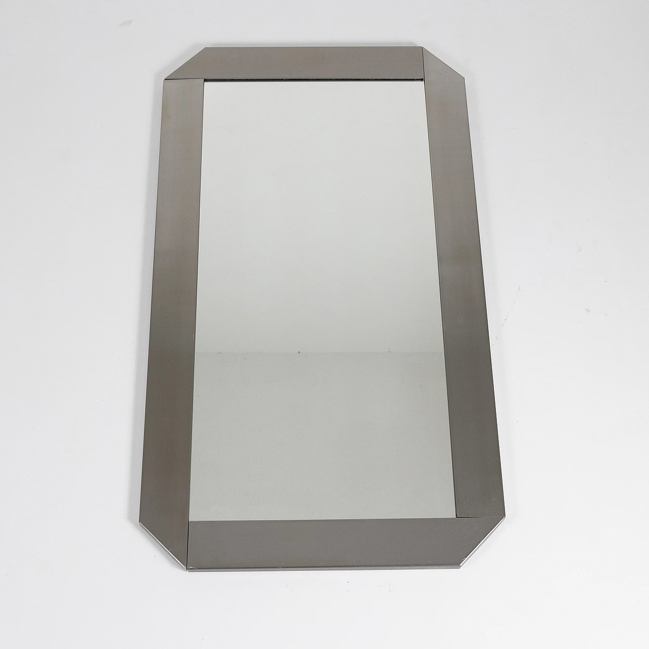 Mirror with aluminium frame by Valenti, 1970s 3