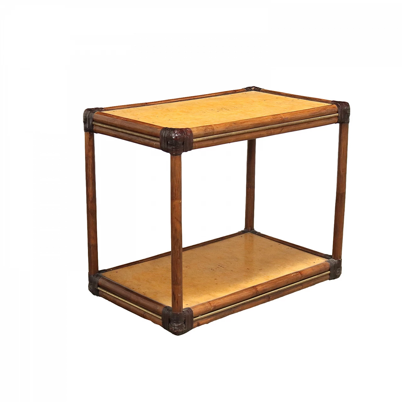 Bamboo cart by Fabrizio Smania for Studio Smania, 1980s 1