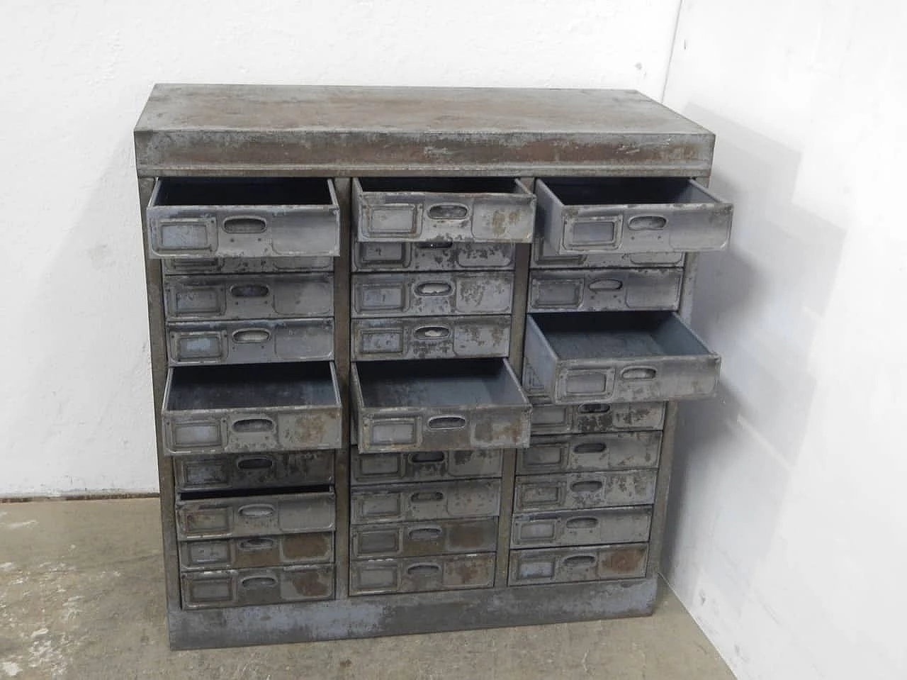 Industrial metal filing cabinet by Fami, 1950s 2