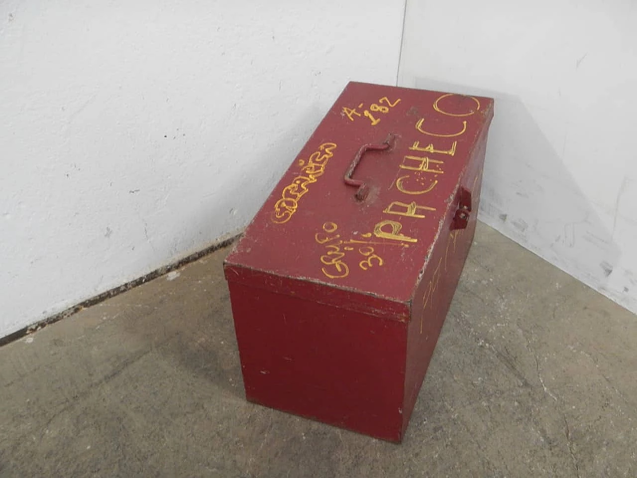 Red iron trunk, 1980s 2