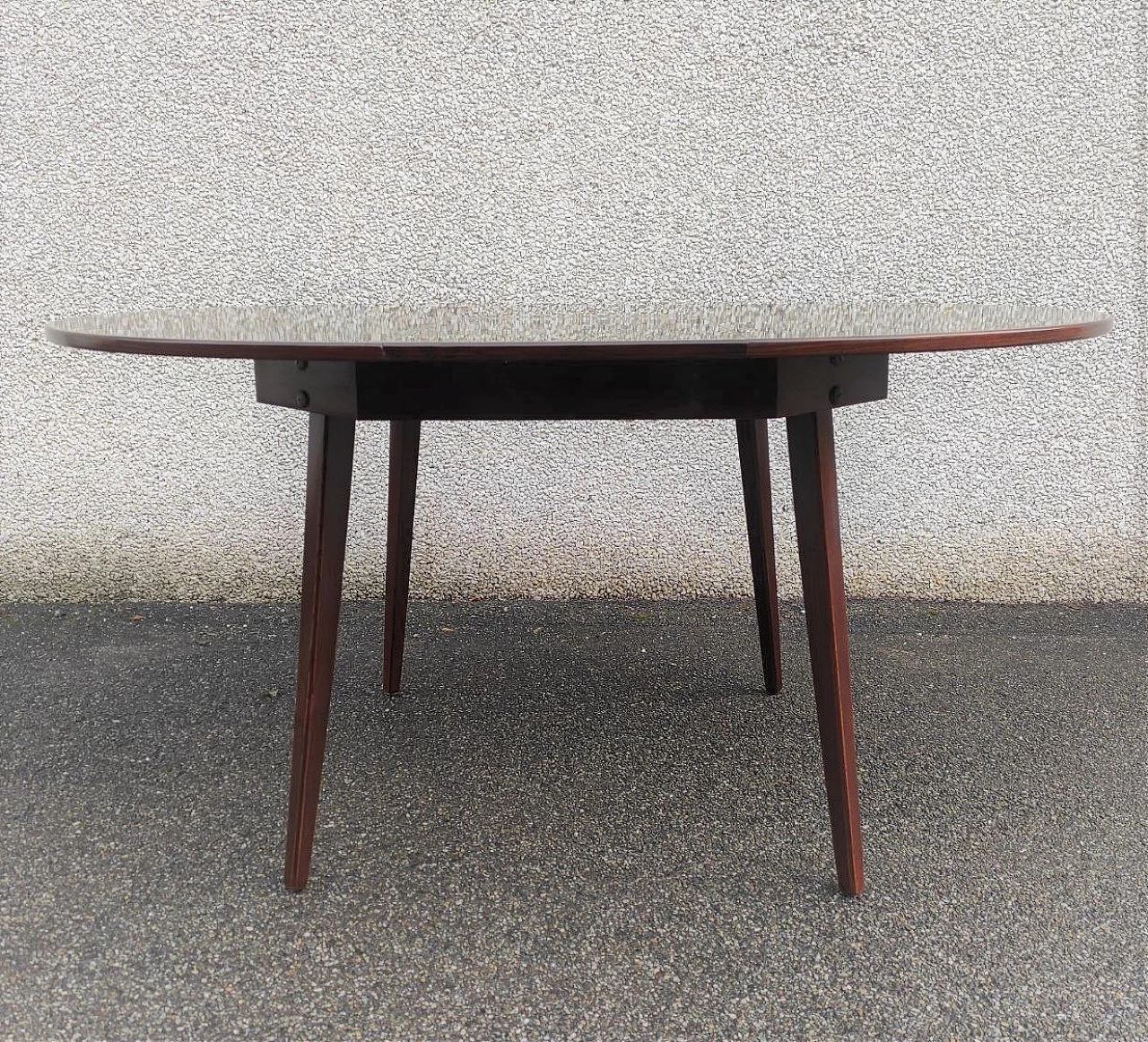 Tavolo allungabile in legno di Vittorio Dassi, anni '60 2