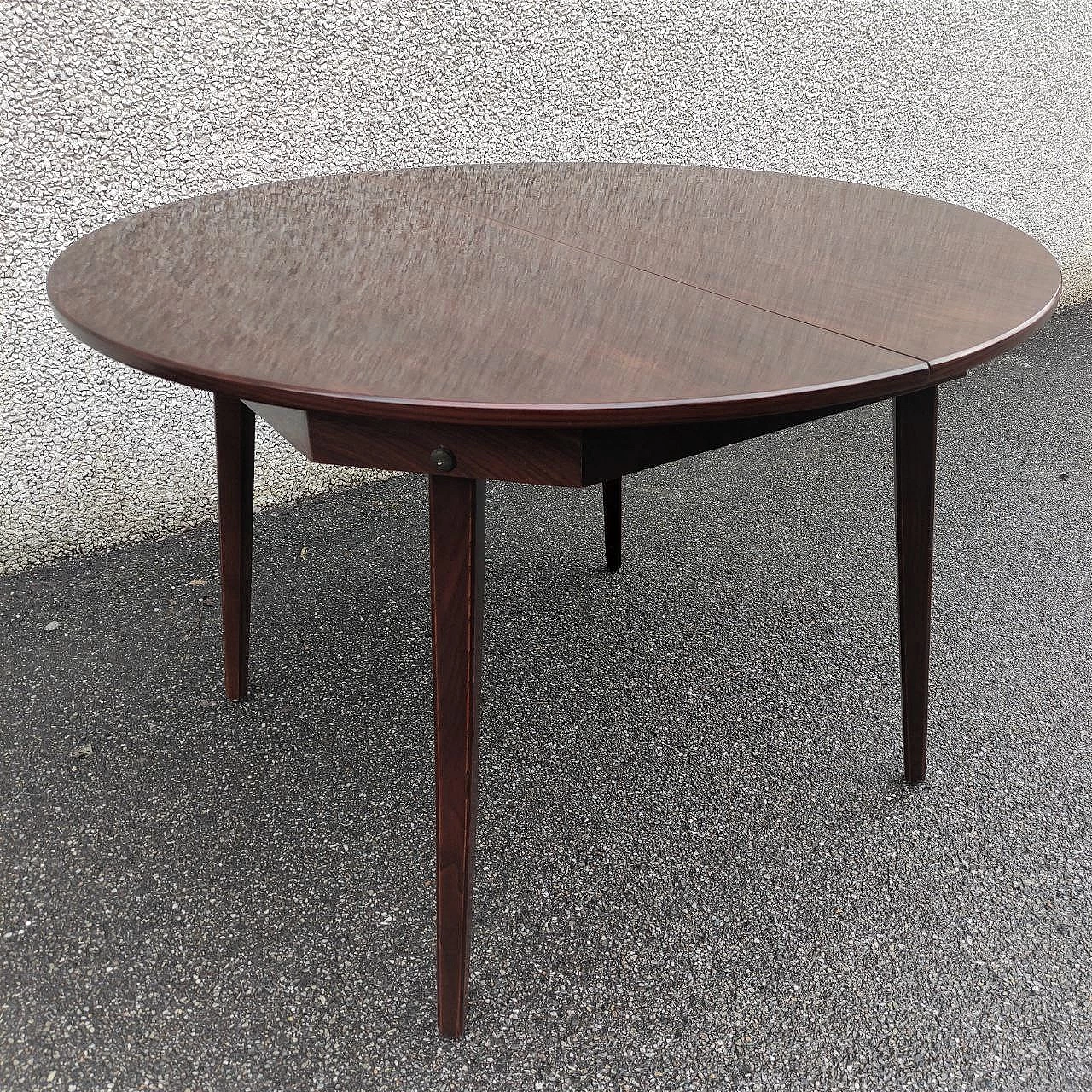 Tavolo allungabile in legno di Vittorio Dassi, anni '60 4