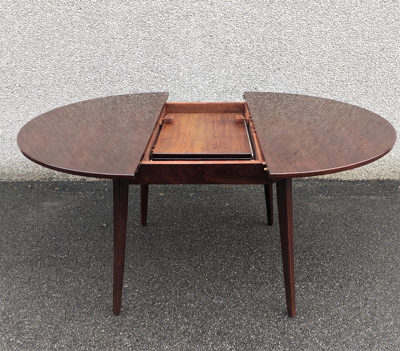 Tavolo allungabile in legno di Vittorio Dassi, anni '60 8