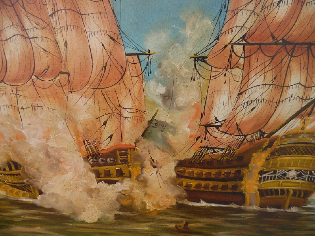 Naval battle, painting 3