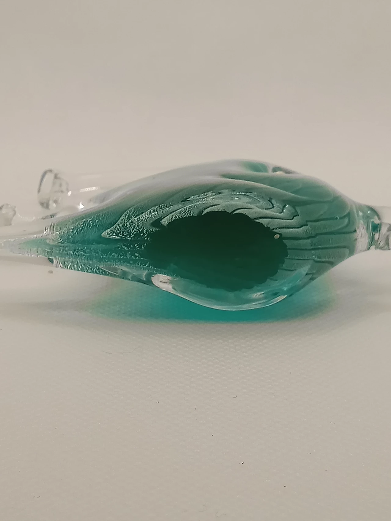 Turquoise Murano glass fish sculpture by Vincenzo Nason, 1980s 4