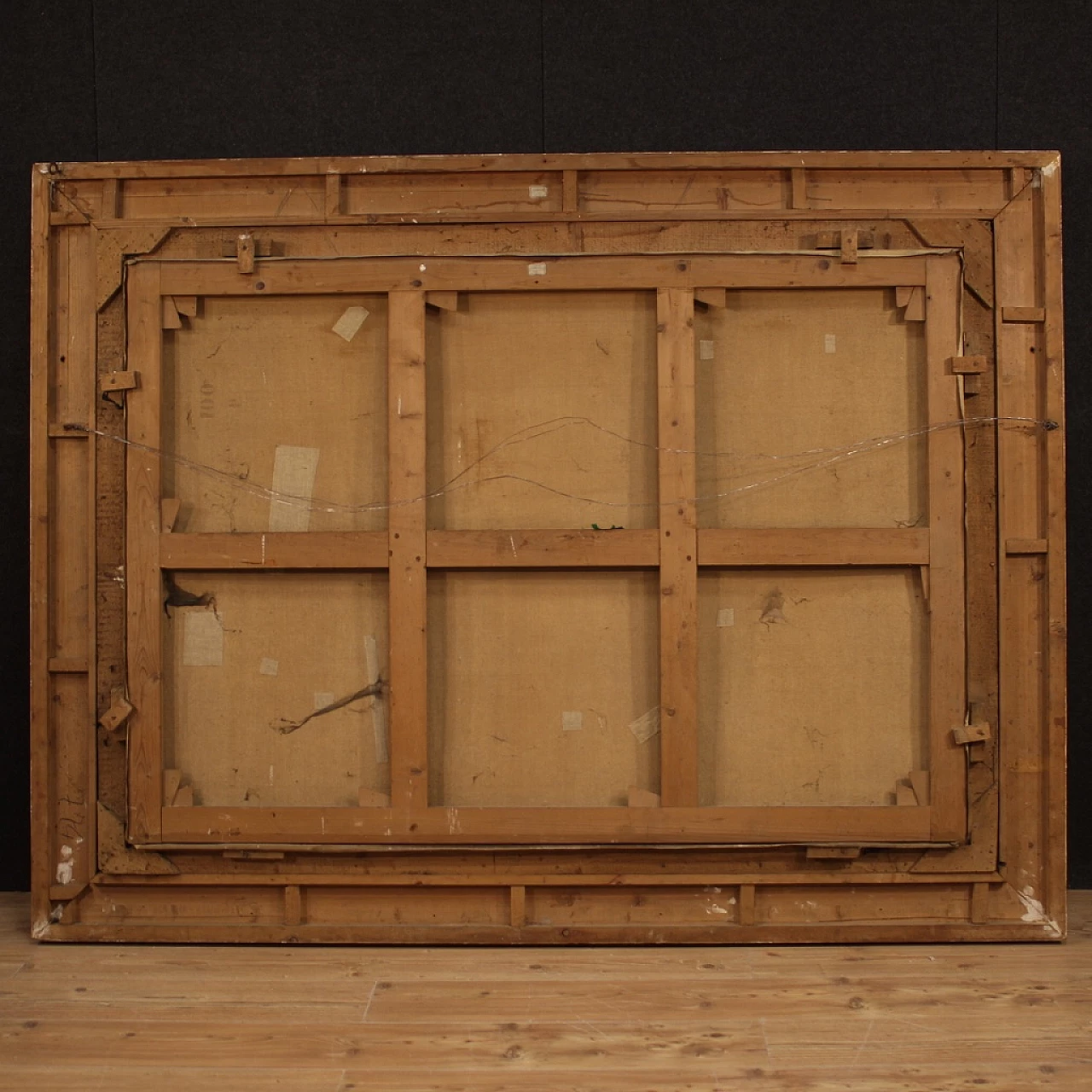 Paese di campagna, dipinto a olio su tela, 1899 8