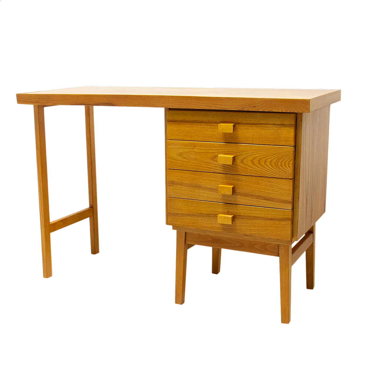 Beech desk by Hikor Písek, 1980s 22