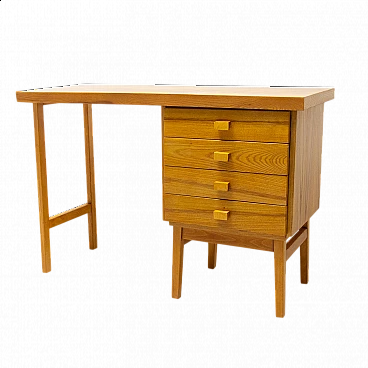 Beech desk by Hikor Písek, 1980s