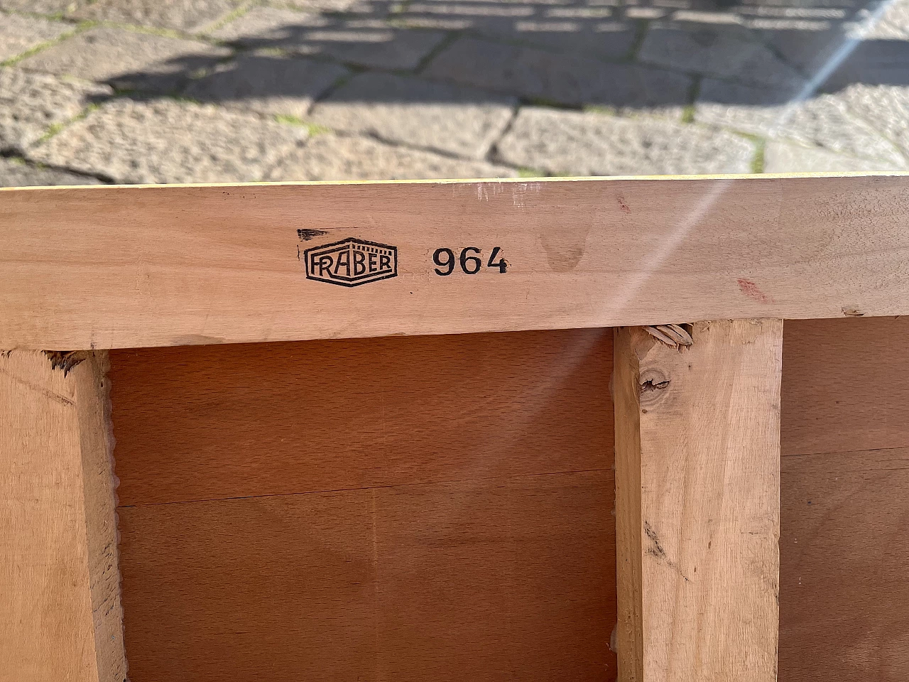 Fraber 964 wooden coat rack, 1960s 4