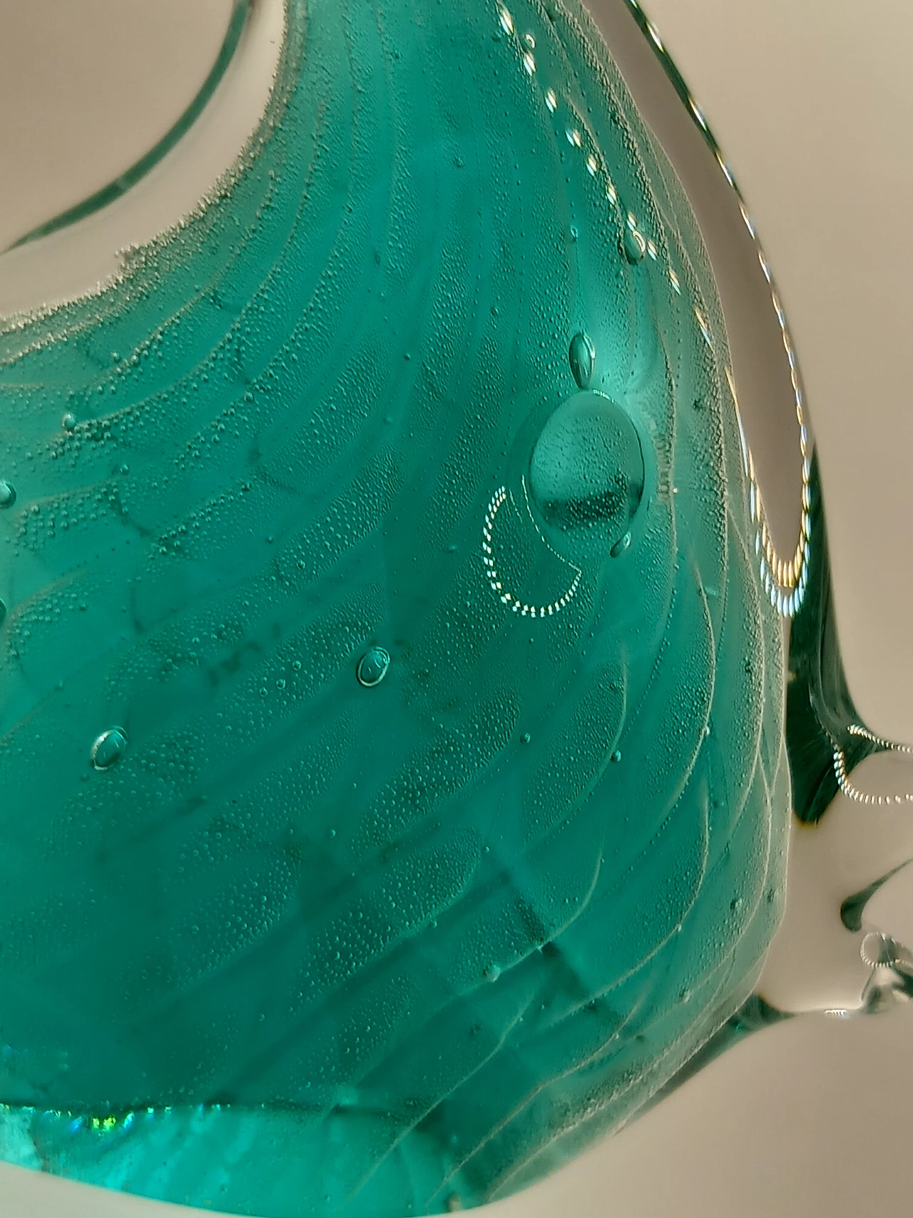 Turquoise Murano glass fish sculpture by Vincenzo Nason, 1980s 11