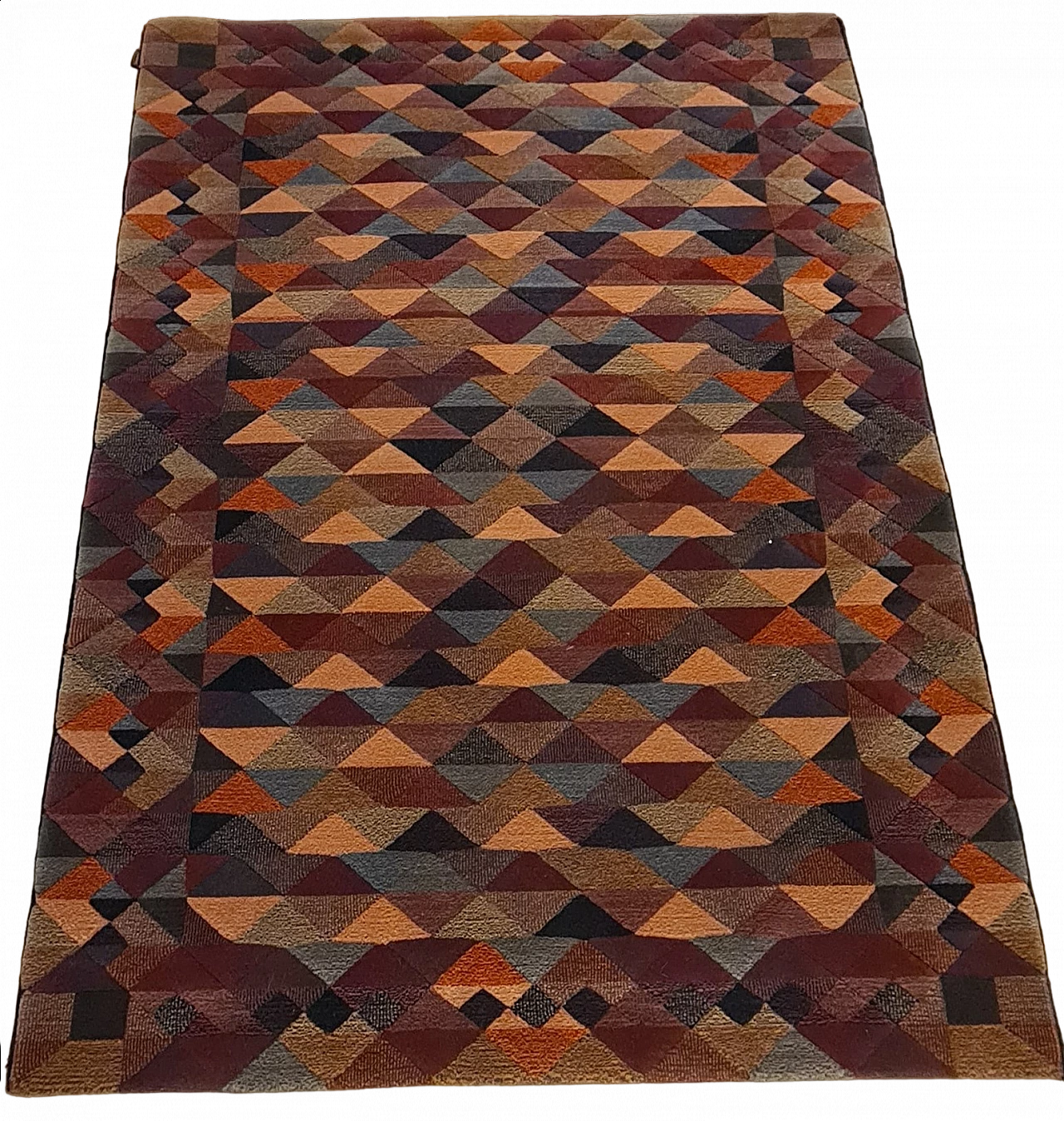 Luxor rug in pure virgin wool by Missoni for T&J Vestor, 1980s 10