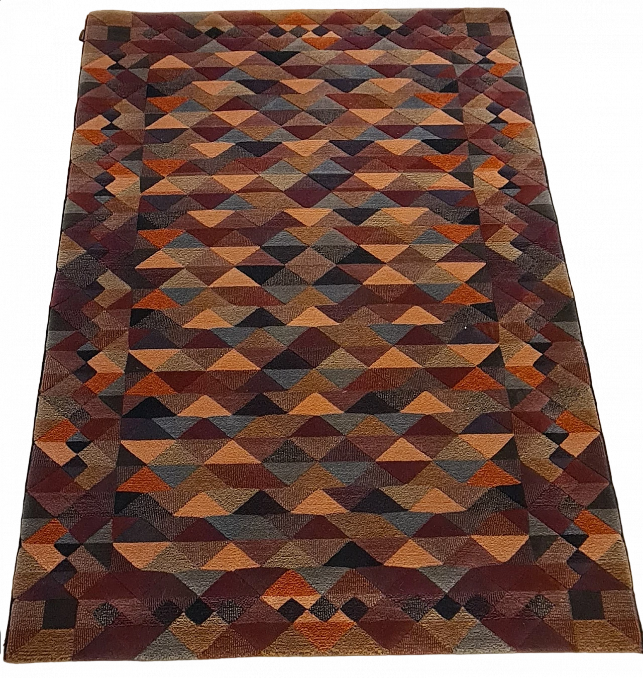Luxor rug in pure virgin wool by Missoni for T&J Vestor, 1980s
