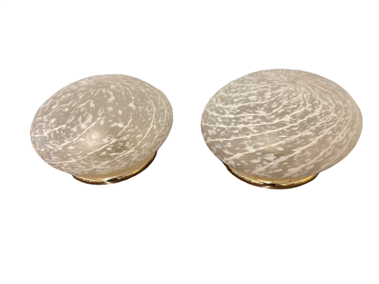 Coppia di lampade da tavolo in vetro di Murano, anni '70 14