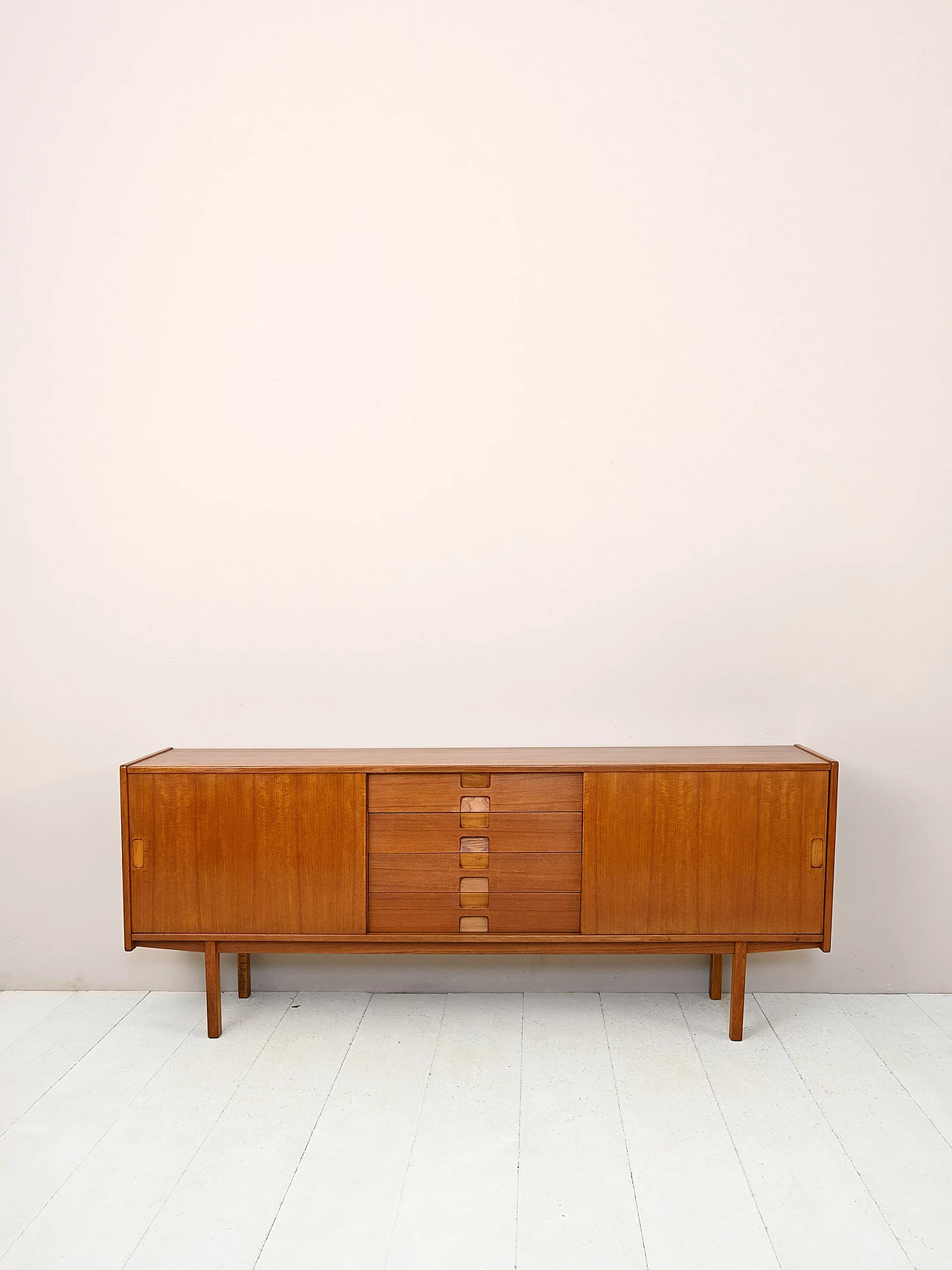 Credenza scandinava in legno, anni '50 1