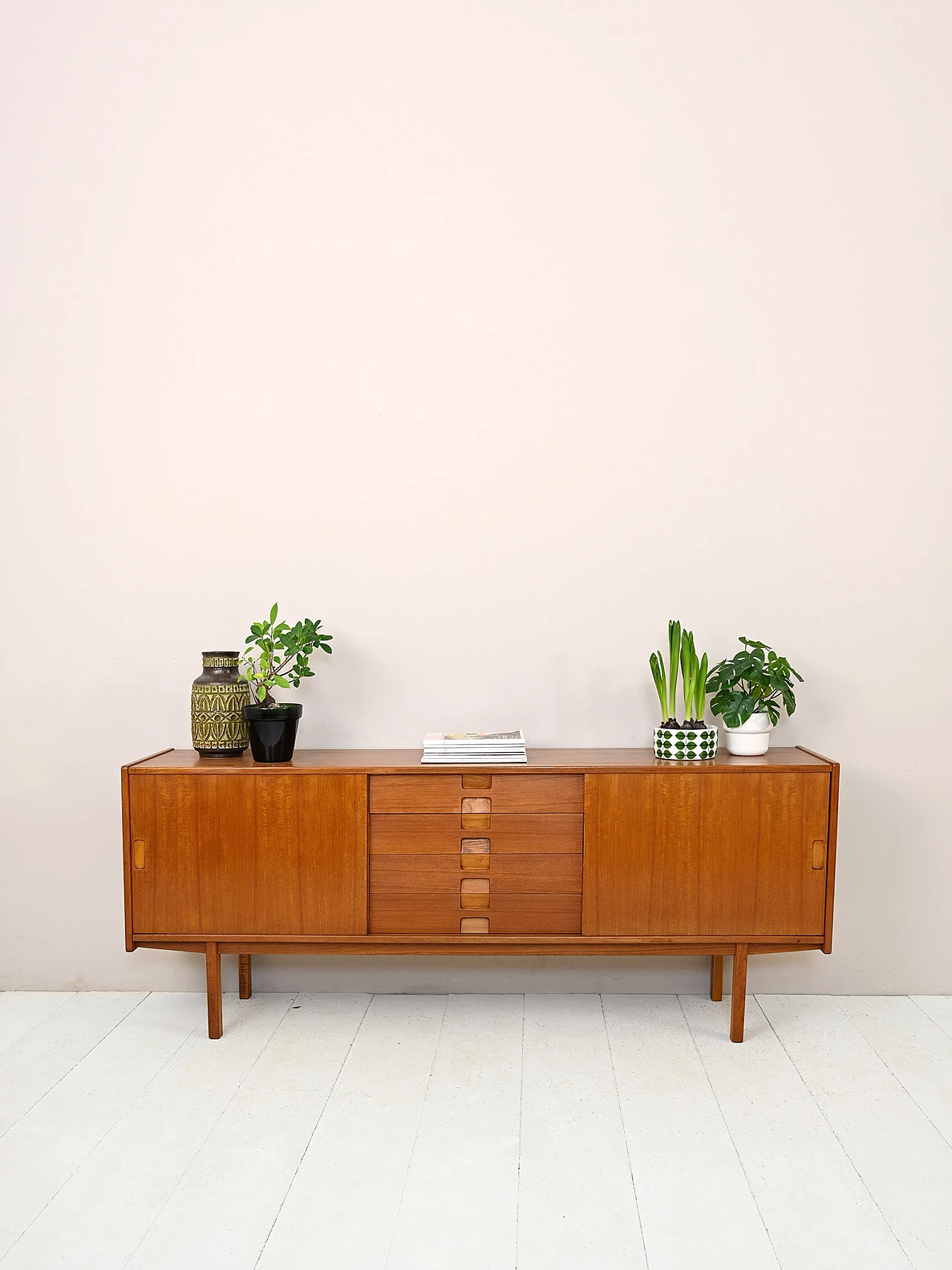 Credenza scandinava in legno, anni '50 2