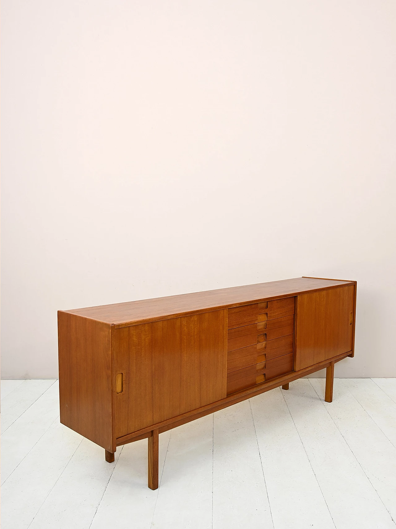 Credenza scandinava in legno, anni '50 5