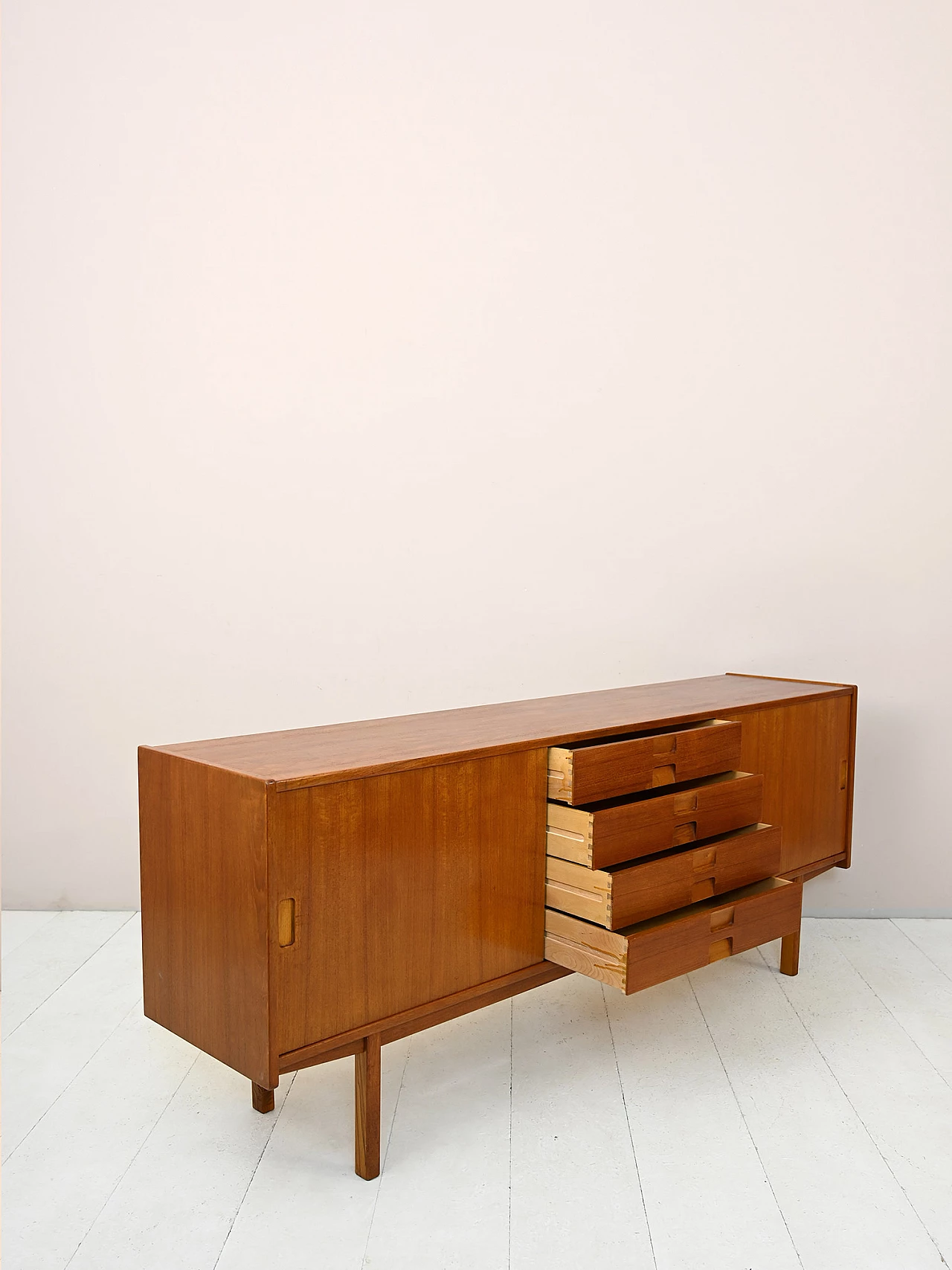 Credenza scandinava in legno, anni '50 6