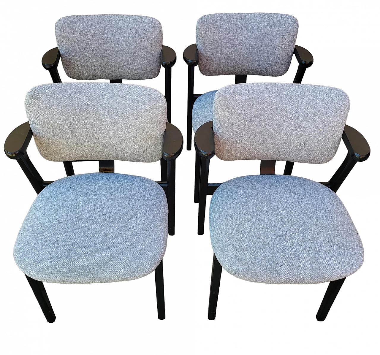4 Domus chairs by Ilmari Tapiovaara for Artek, 1980s 1