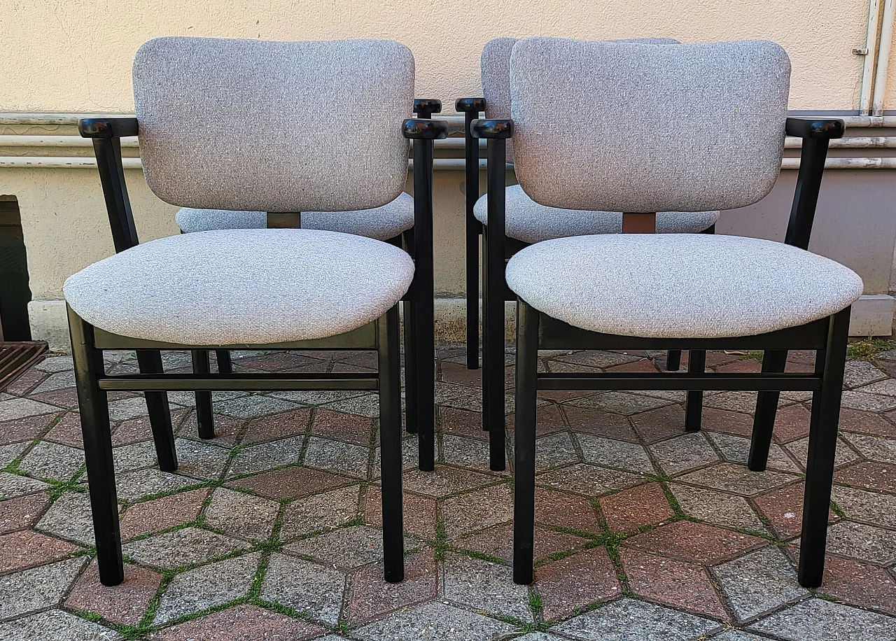 4 Domus chairs by Ilmari Tapiovaara for Artek, 1980s 3