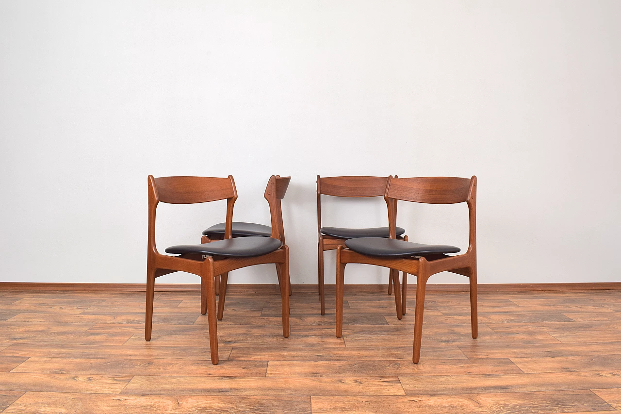 4 Chairs 49 by Erik Buch for O.D. Møbler, 1960s 2