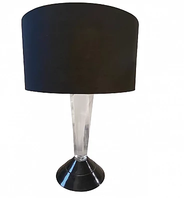 Memphis-style lucite table lamp, 1980s