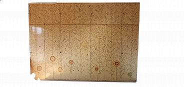 Wooden wardrobe hand-painted by Gianmaria Potenza, 1958