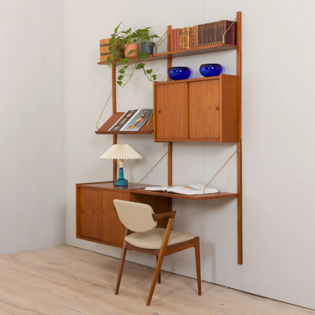 Parete attrezzata in teak  di Preben Sorenesen, anni '60 2