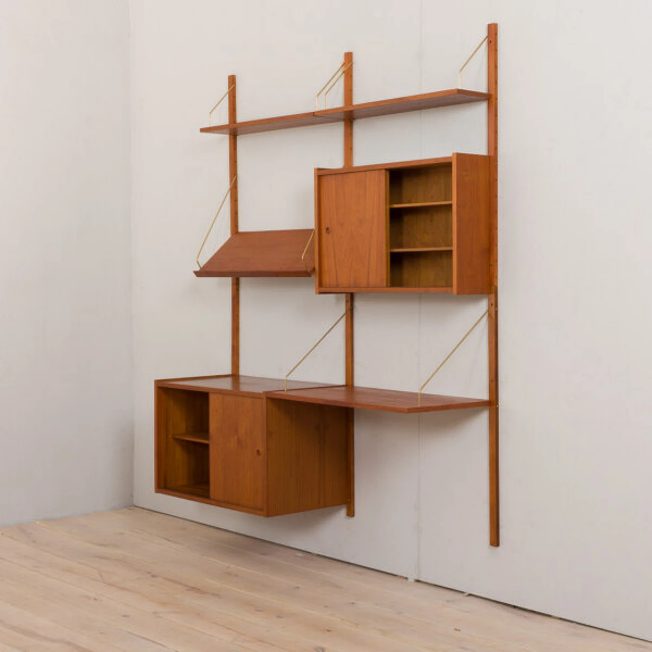 Parete attrezzata in teak  di Preben Sorenesen, anni '60 4