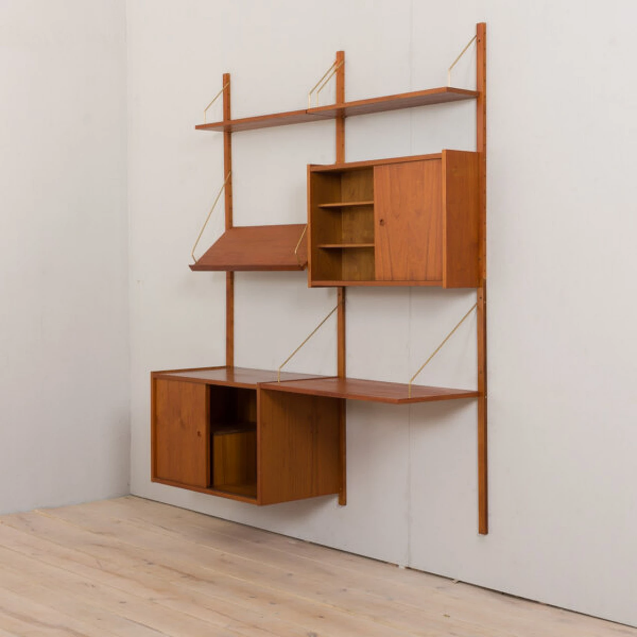 Parete attrezzata in teak  di Preben Sorenesen, anni '60 5