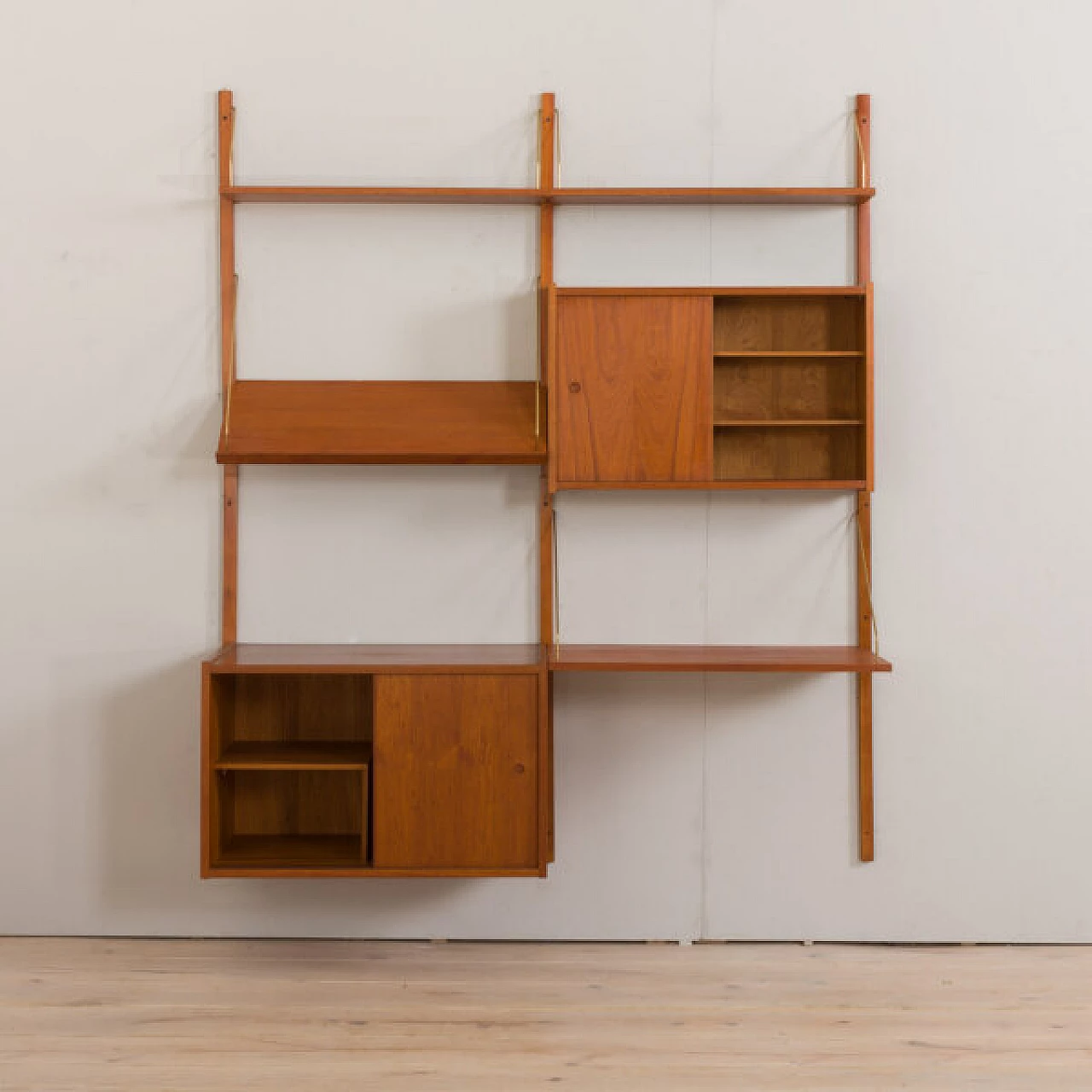 Parete attrezzata in teak  di Preben Sorenesen, anni '60 7