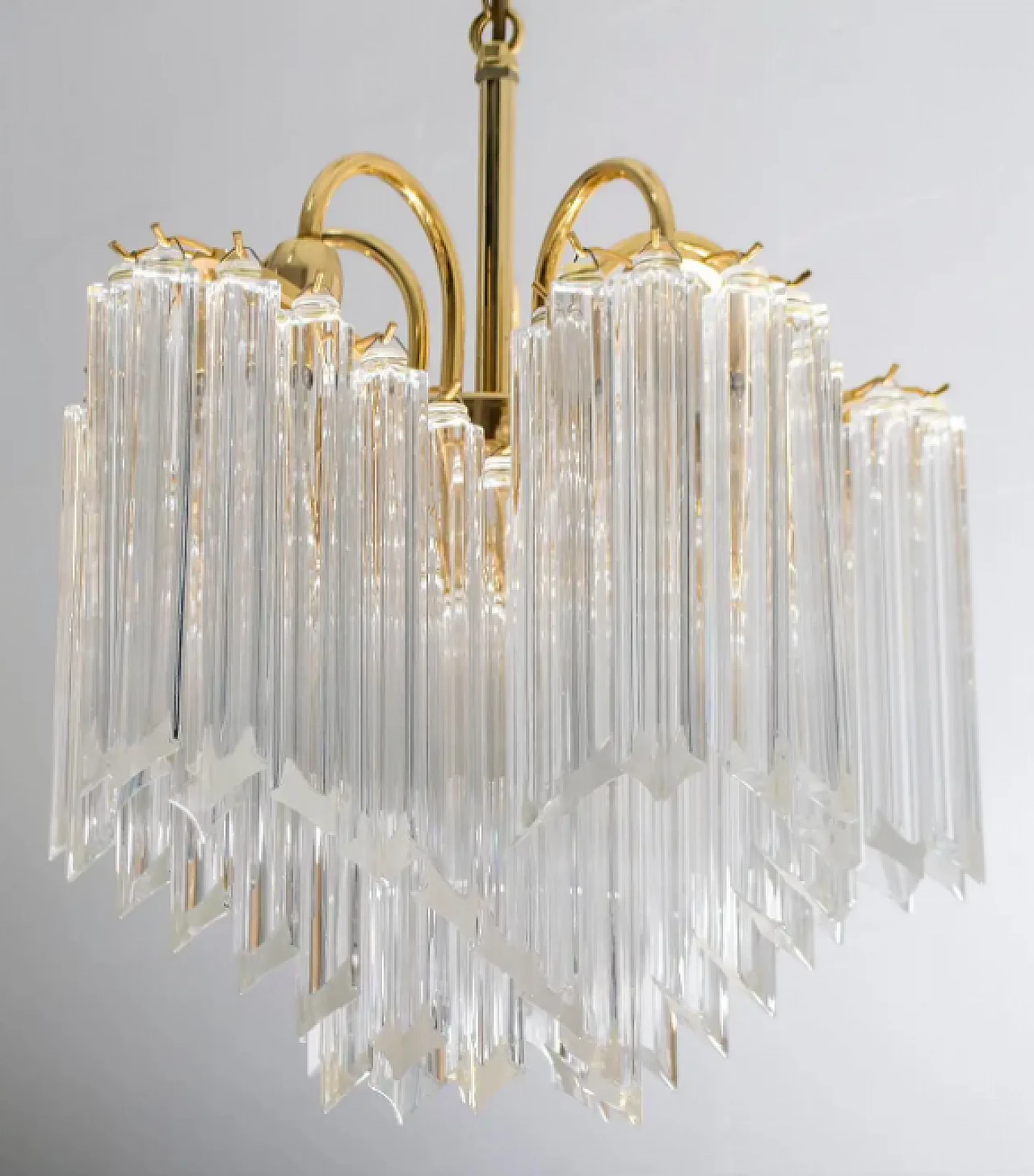 Quadriedri Murano crystal chandelier, 1970s 6
