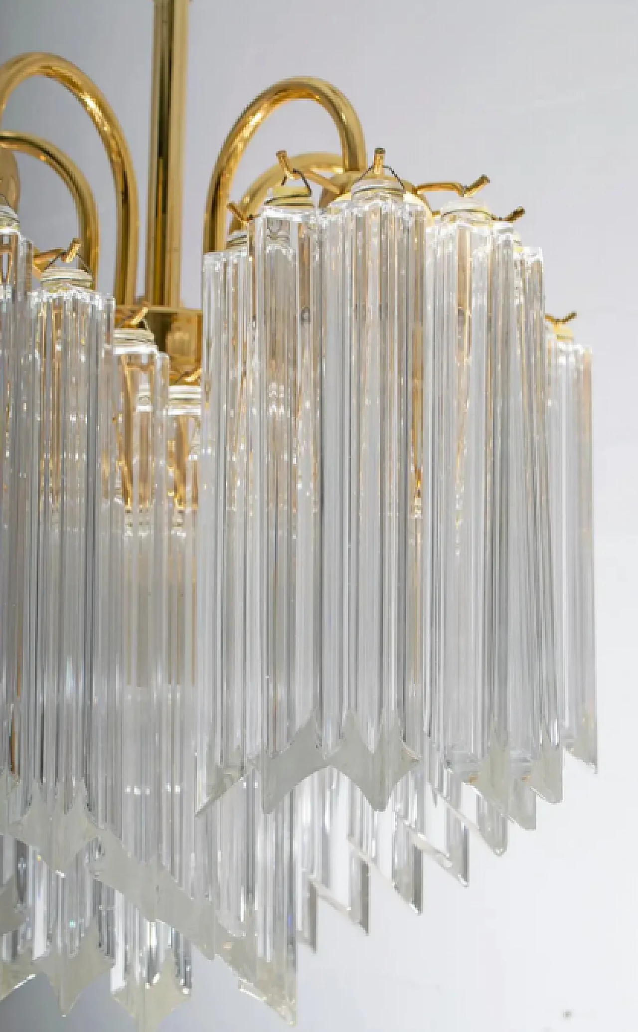 Quadriedri Murano crystal chandelier, 1970s 7