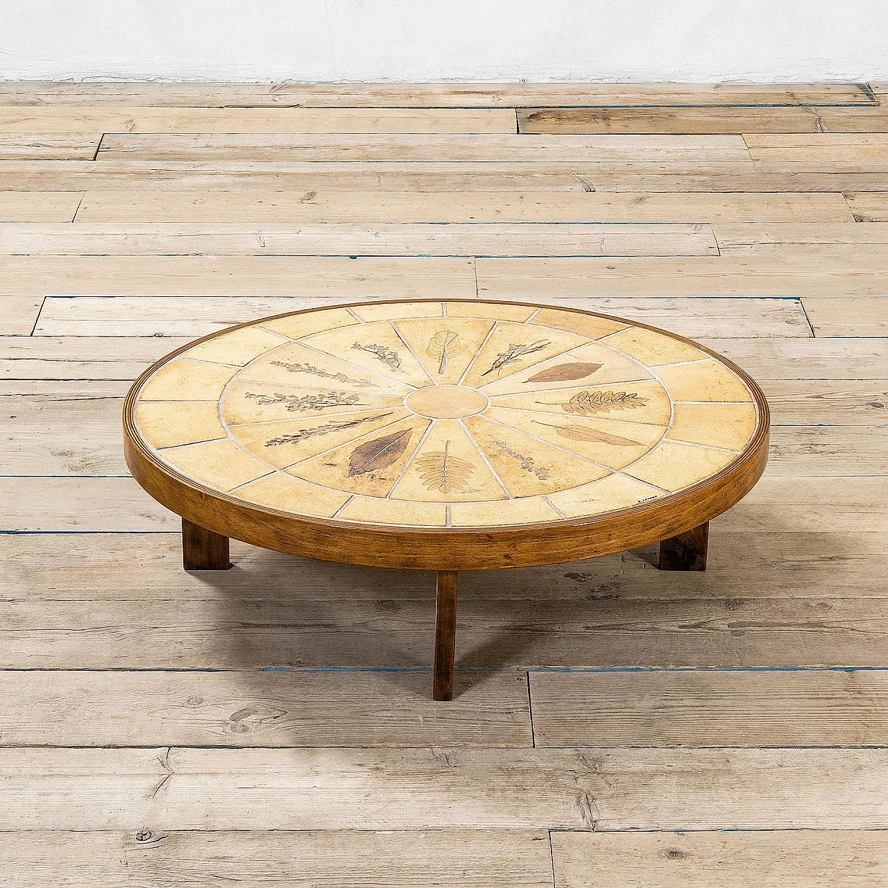 Tavolino Pomone in ceramica e legno di Roger Capron, anni '70 2