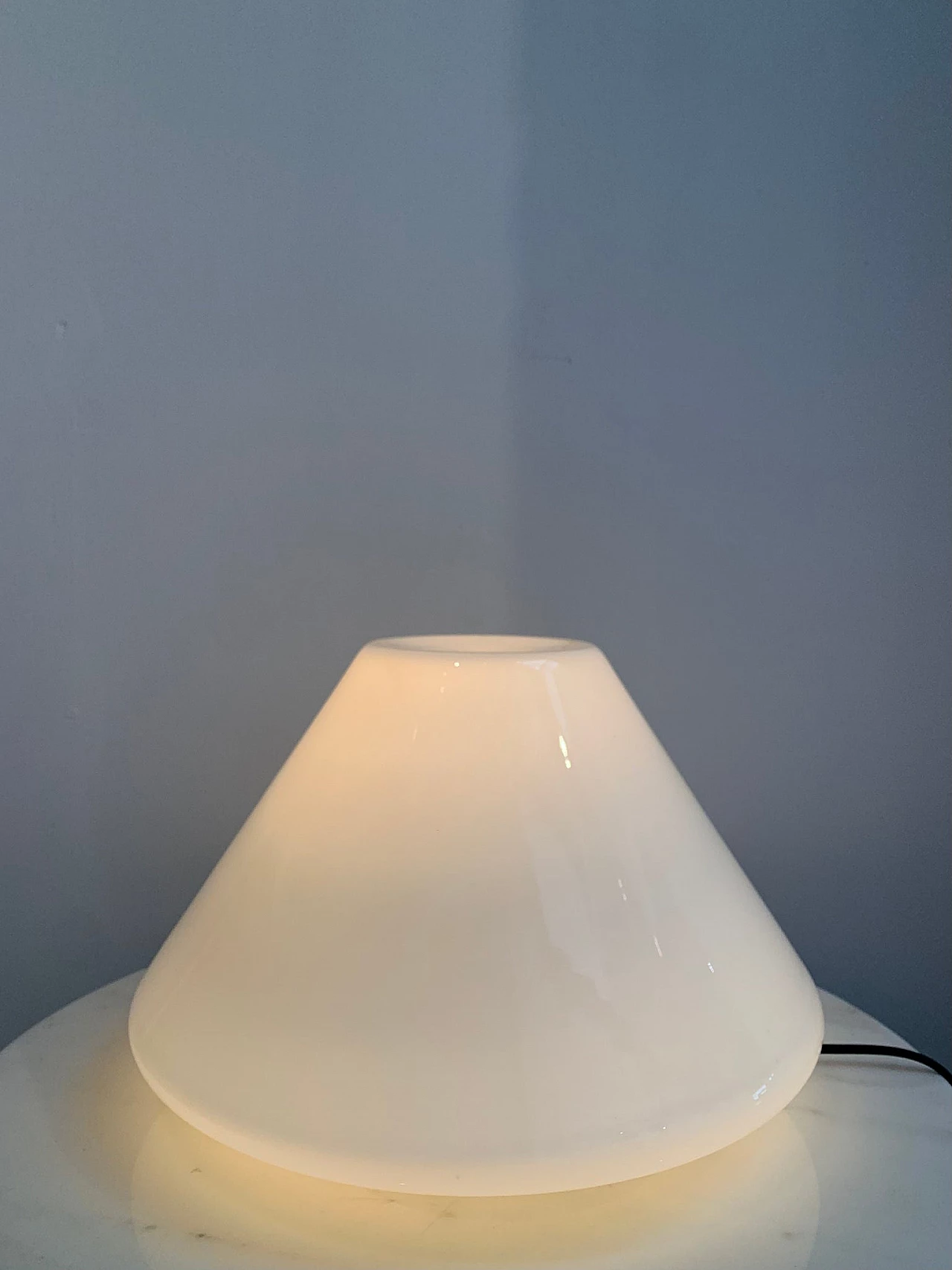 Murano glass table lamp by Leucos, 1970s 8
