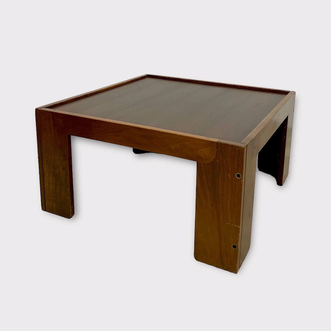 Wood coffee table by Afra and Tobia Scarpa for Cassina, 1970s 7
