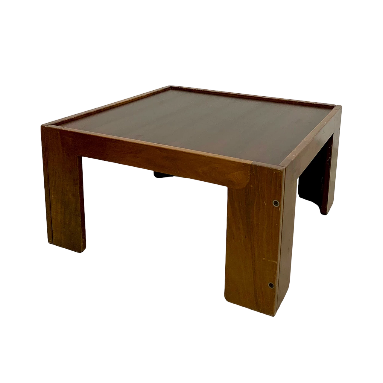 Tavolino in legno di Afra e Tobia Scarpa per Cassina, anni '70 9