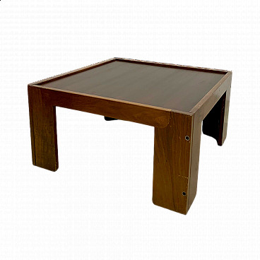 Tavolino in legno di Afra e Tobia Scarpa per Cassina, anni '70