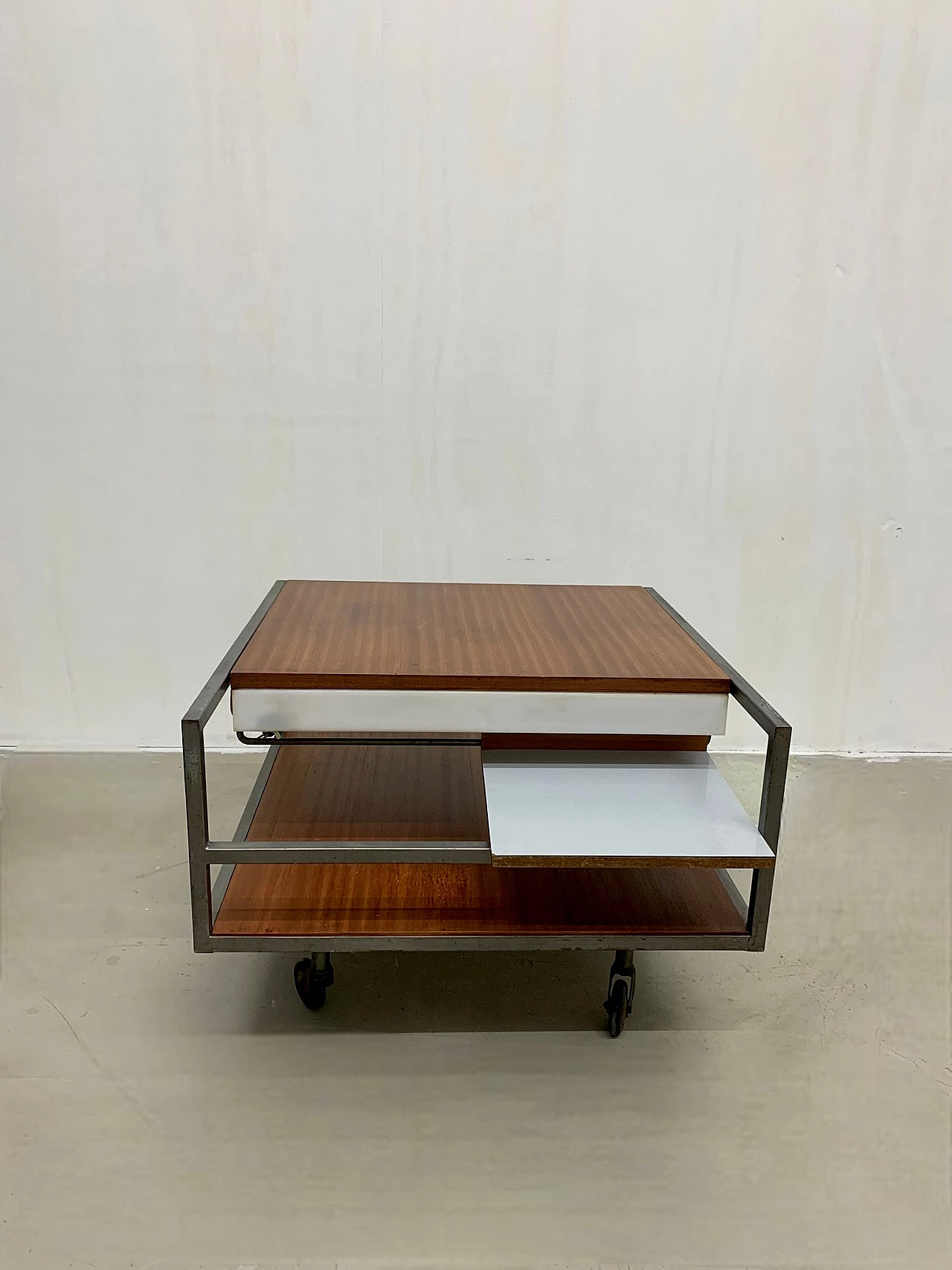 Coffee table with casters by Georges Frydman for EFA, 1960s 13