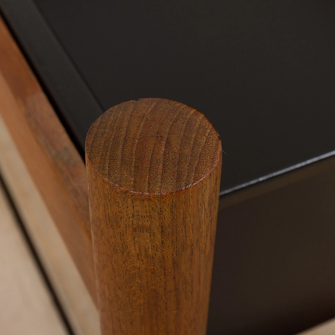 Danish teak and black painted steel planter, 1960s 8