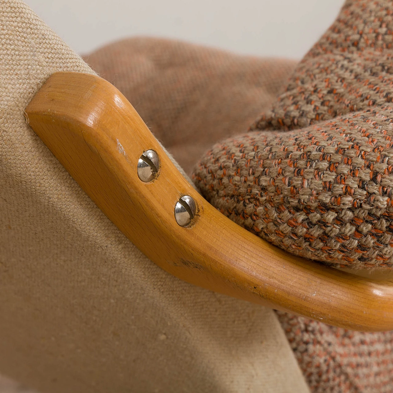 Pernilla armchair with footstool by Bruno Mathsson for Dux, 1960s 7