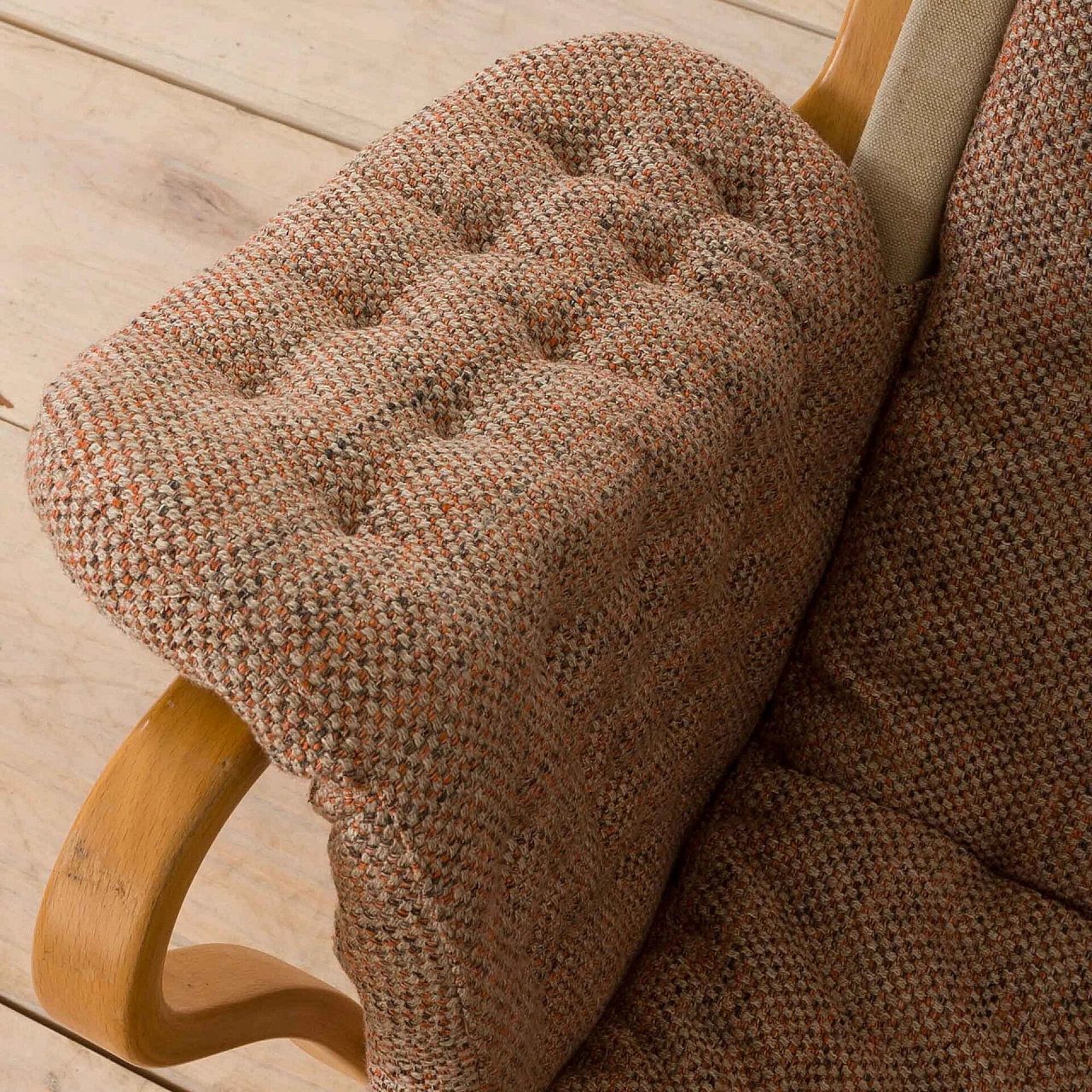 Pernilla armchair with footstool by Bruno Mathsson for Dux, 1960s 8