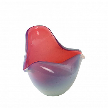 Two-tone Murano glass shell, 1960s