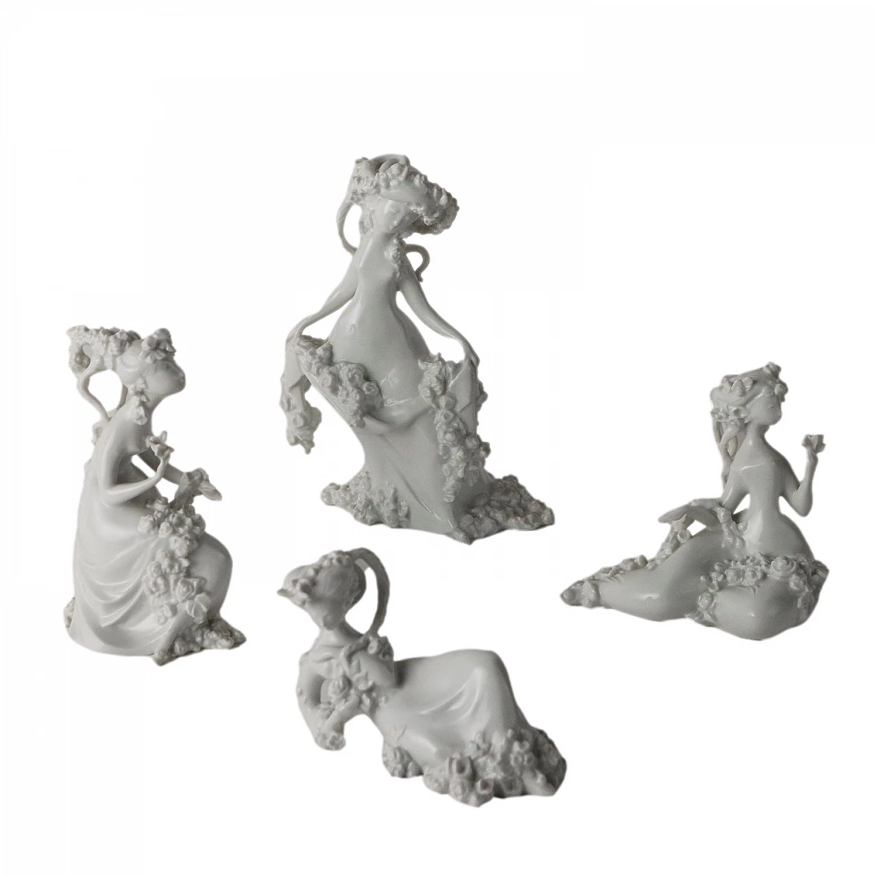 4 Statuine Sinfonia Pastorale in porcellana di Bjørn Wiinblad per Rosenthal 1
