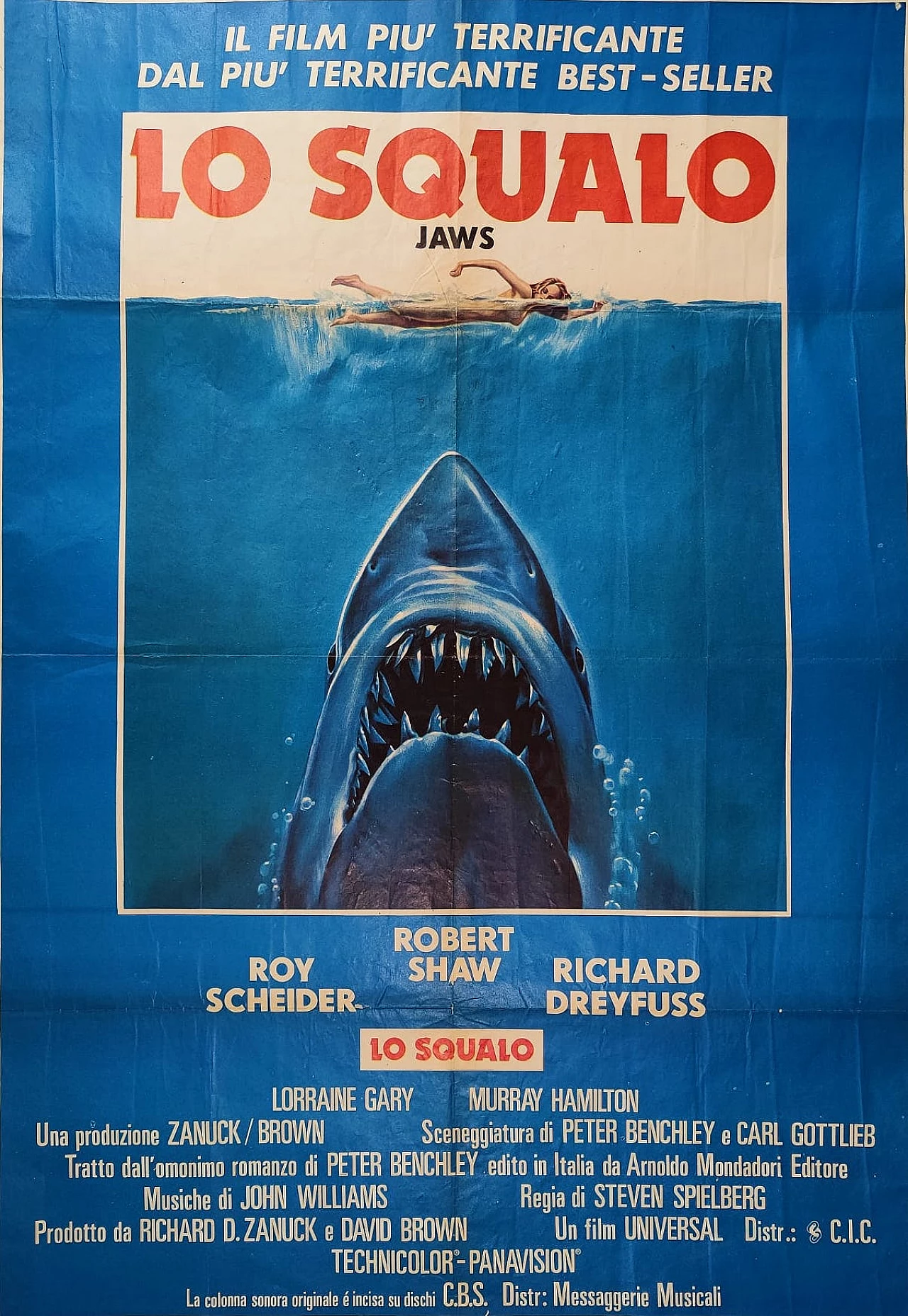 Manifesto cinematografico di Lo squalo, 1975 2