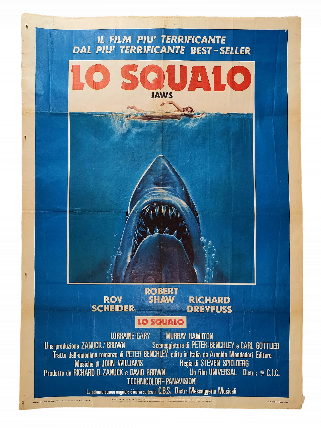 Manifesto cinematografico di Lo squalo, 1975 4