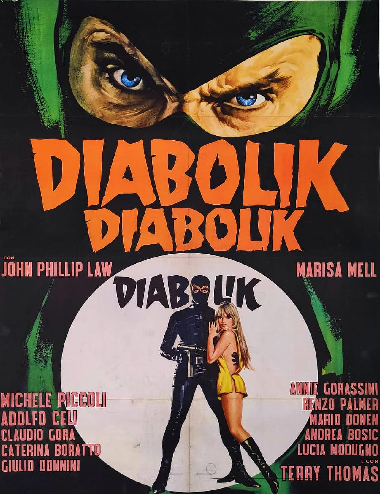 Poster cinematografico di Diabolik, 1968 2