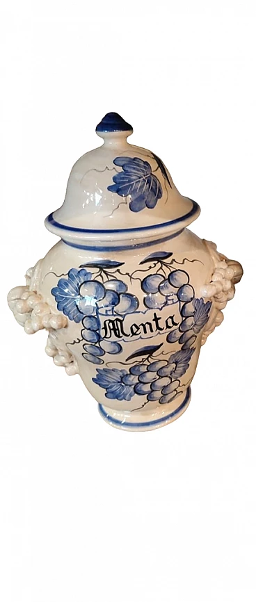 Vecchia Bassano ceramic apothecary vase