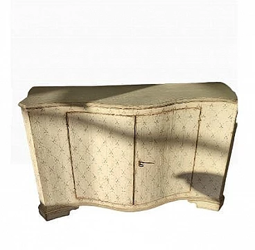 Credenza trentina in abete laccato, inizio '800