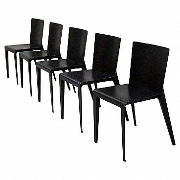 5 Alfa chairs by Hannes Wettstein for Molteni, 2001