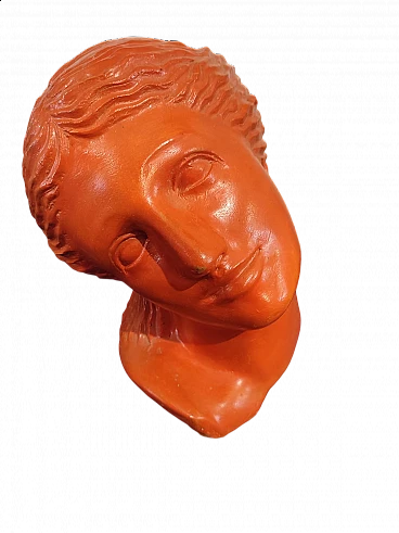 Giovanni Ginestroni, testa di Afrodite, scultura in terracotta